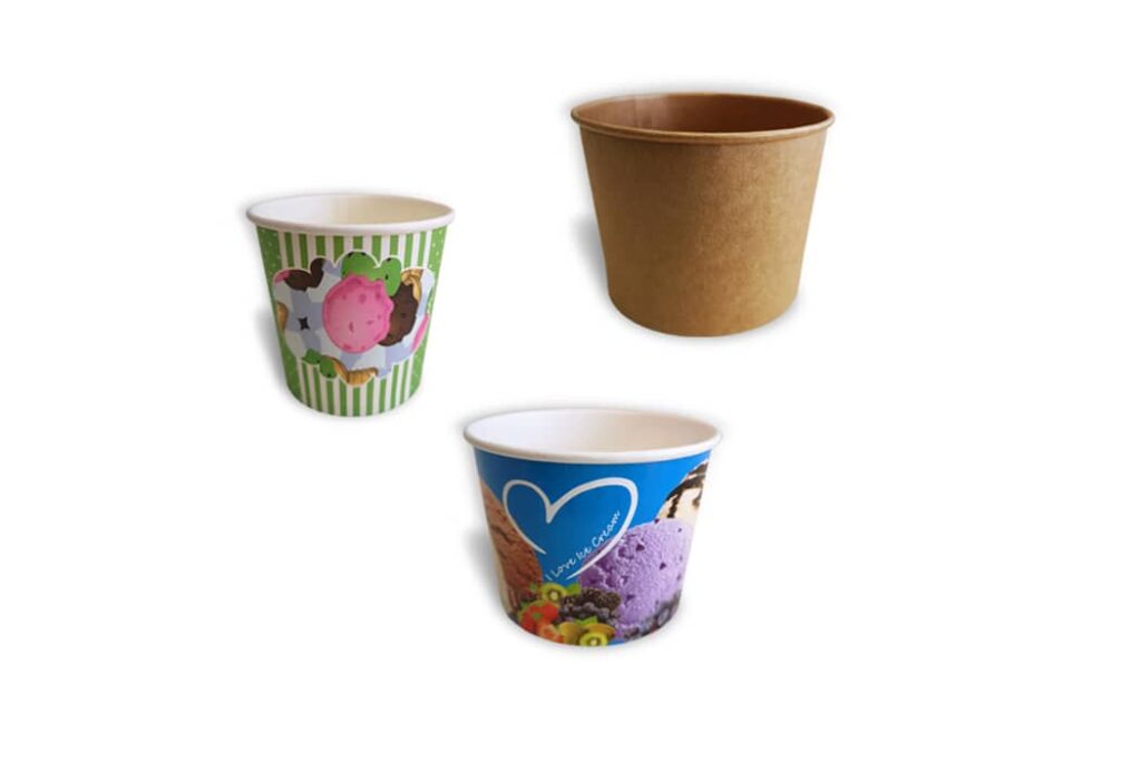 ice cream bowls / containers